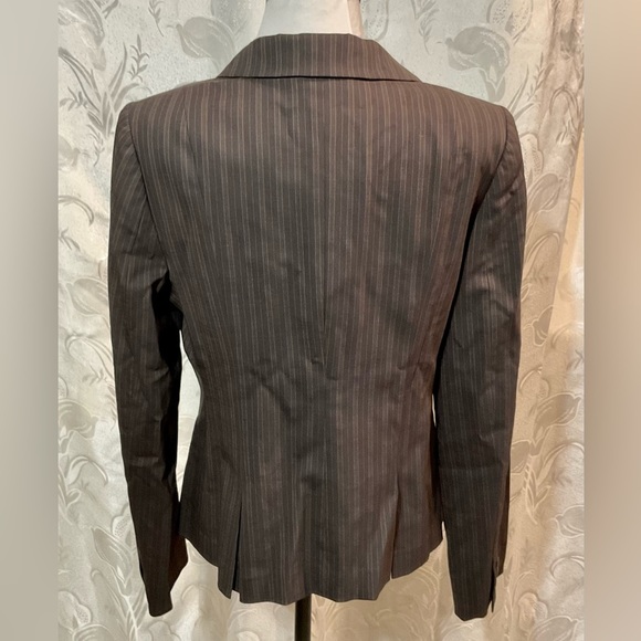 Laundry by Shelli Segal Brown Pinstripe Blazer - Picture 3 of 6